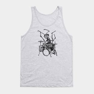 SEEMBO Ant Playing Drums Drummer Musician Drumming Fun Band Tank Top